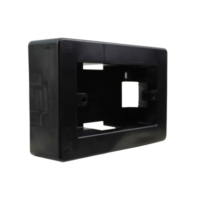 Caja Derivación Alta S/P p/ Canaleta 92x131x46mm Kalop Negro