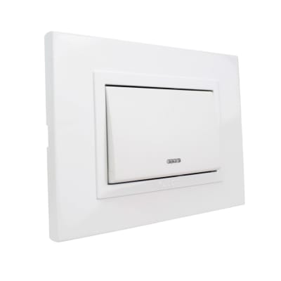 Conj. Interruptor 9/12 Teclon Zen Basic Blanca Kalop Ks41750