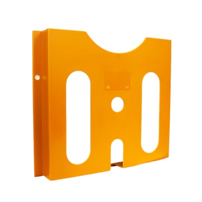 Porta Plano ABS Naranjo A4 Con Adhesivo1
