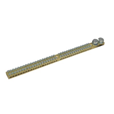 Barra Terminal Bronce Desnudo Doble 36x2