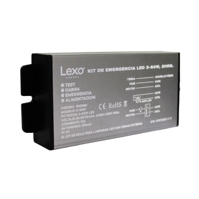 Kit De Emergencia Panel Led 3-60w 2 Horas Vkb1