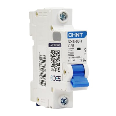 Interruptor Automatico 1x25a 10ka Curva (C) Nxb-63h Chint