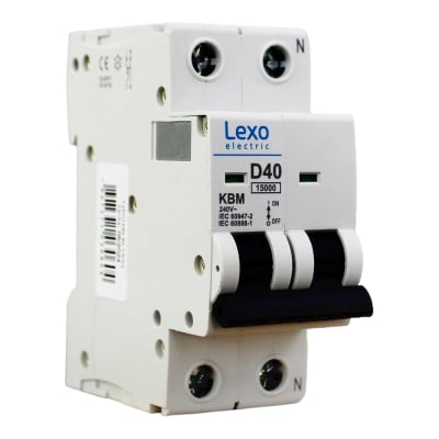 Interruptor Automático KBM 1P + N 40A D 15KA LEXO