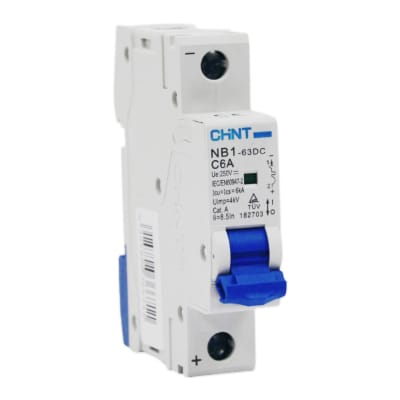 Interruptor Automático 1x6a Curva C 250VDC NB1-63DC-1P Chint