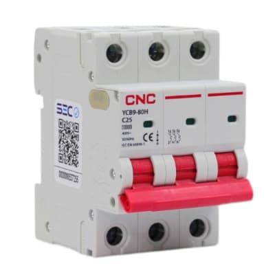Interruptor Automático MCB 3P 25A Curva C 10kA Cnc