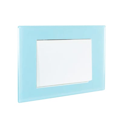 Interruptor Simple 9/12 Teclón 73mm 10A 250V CRYSTAL LEXO