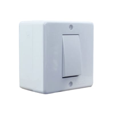 Casquete Interruptor Simple (9/12) 10a 250v Ip20 Blanco Lexo1
