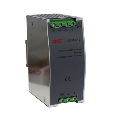Fuente de Poder a riel din 75W 12VDC 6.3A