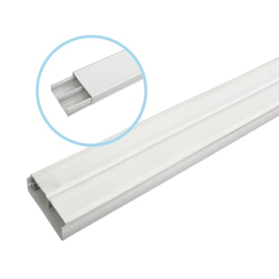 Canaleta PVC 40x16 2mts BLANCA Con Tabique KALOP