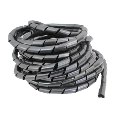Espiral Plastico 12mm 10metros Negro Lexo