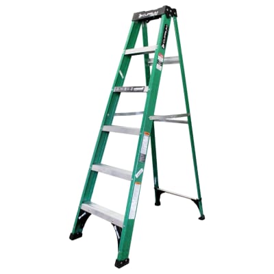 Escalera Tijera Fibra de Vidrio 5 Pel 1.86M 175KG Cuprum1