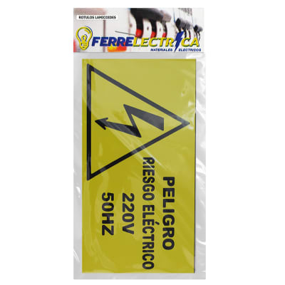 Rotulo Lamicoide Adhesivo (220vac 50hz) 200x100 X1 Unidad