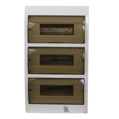 Tablero Sobrepuesto L/H 36cc Puerta Transparente Mgc