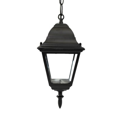 Farol Exterior Colgante Punta Lanza E27 60W Negro