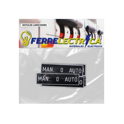 Rotulo Lamicoide Adhesivo (Man 0 Auto) 15x55 X5 Unidades