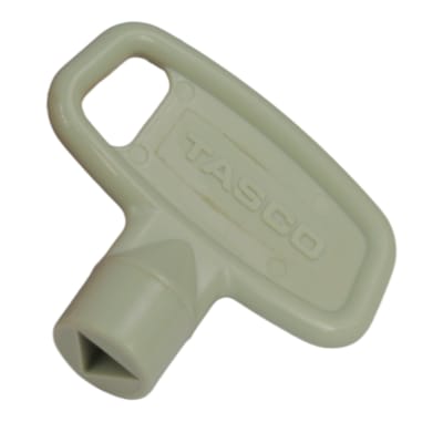 Llave Plastico Triangulo Blanco