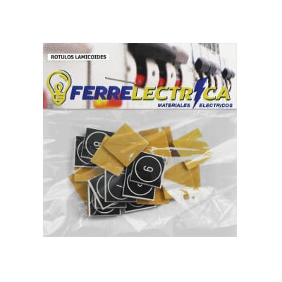 Rotulo Lamicoide Adhesivo Numeros (6 Al 10) 15x15 (X5 C/U)
