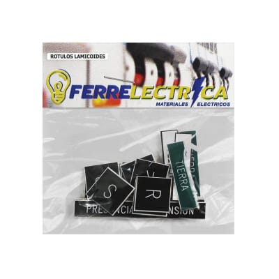 Rotulo Lamicoide Adhesivo(Rst/Tension/Tierra/Neutro)(X3 C/U)1