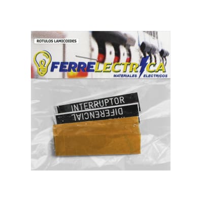 Rotulo Lamicoide Adhesivo(Interruptor Diferencial)15x55 X5Un