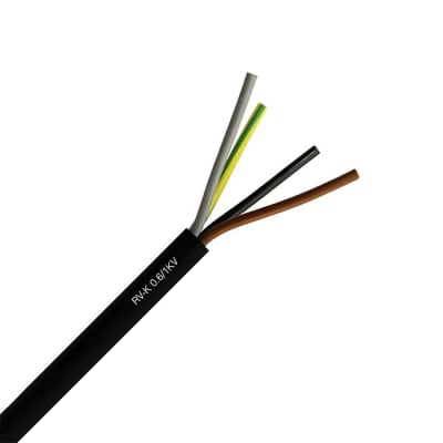 Cordón Multipolar RV-K 4x1,5mm XLPE/PVC 0.6/1KV x Mts 90°