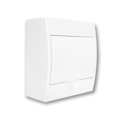 Tablero Sobrepuesto L/H Tapa Blanca 8 Circuitos Lexo