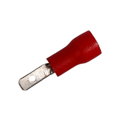 Terminal Macho Paleta Rojo 22-16 Awg Bolsa 100un