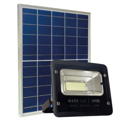Proyector LED solar 40W 3200LM 6500K IP65 VKB