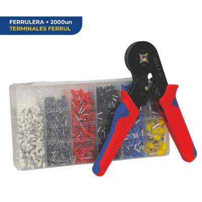 Ferrulera Hexagonal 0.25mm - 10mm + 2000 Ferrules HSC8 (RQT-726)