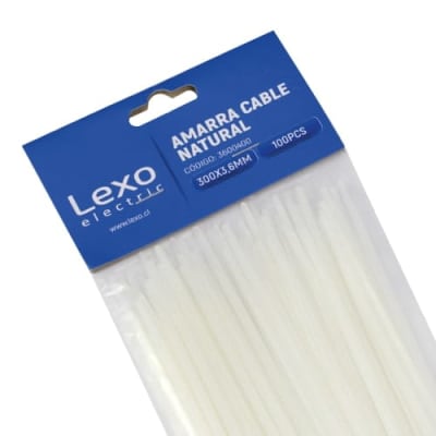 Amarra Natural 300 X 3,6 Mm 100u Lexo