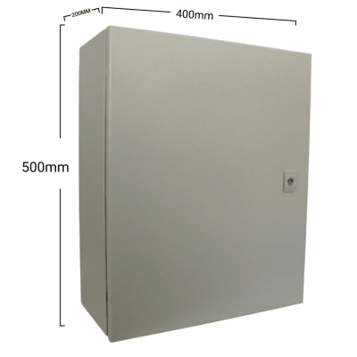 Gabinete Met. 1 Puerta 500x400x200 IP65 C/Chasis 2 X 15cc
