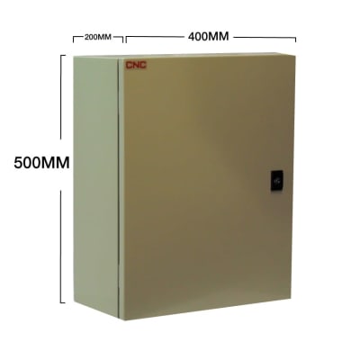 Gabinete met. 1 puerta 500x400x200 IP65 c/chasis1