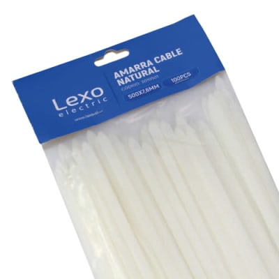 AMARRA NATURAL 500 X 7,6 MM 100U LEXO
