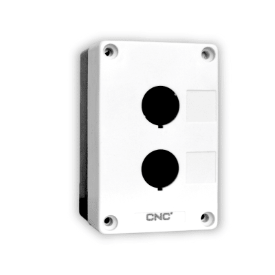 Caja Pvc 2 Perforación 22mm S/P IP40 BLANCO CNC