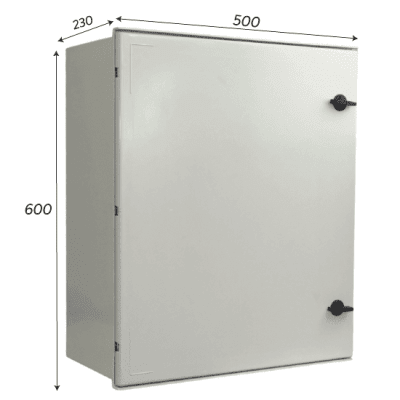 Gabinete Poliéster 1 Puerta 600x500x230 C/Placa M. IK10 IP66