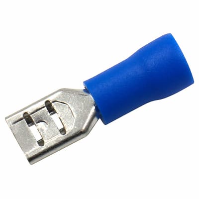 Terminal Hembra Paleta Azul 16-14 Awg Bolsa 100un1