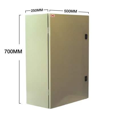 Gabinete met. 1 puerta 700x500x250 IP65 c/chasis1