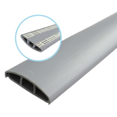 Bandeja Piso PVC 75x17 2Mts C/Tabiqu/Pegamento Gris KALOP