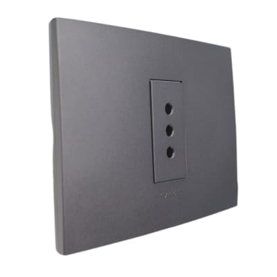 Tomacorriente Simple 10A 250V Grafito 7916 Stanford