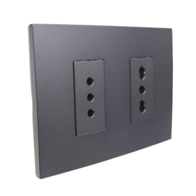 Toma Simple 10A + Toma 10/16A 250V Grafito 7922 Stanford