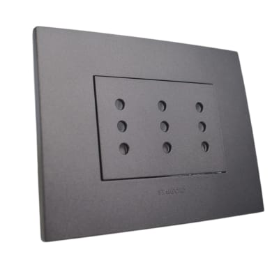 Tomacorriente Triplex 10A 250V Grafito 7928 Stanford