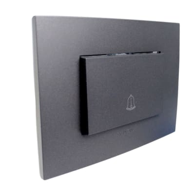 Interruptor Timbre Teclon Grafito 7941 Stanford1