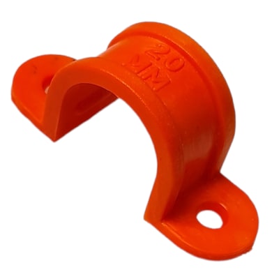 Abrazadera PVC omega 20mm