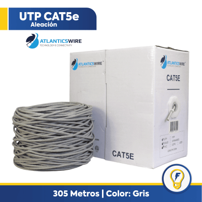 Cable Utp Cat5 24awg Aleacion X 305 Mts AW