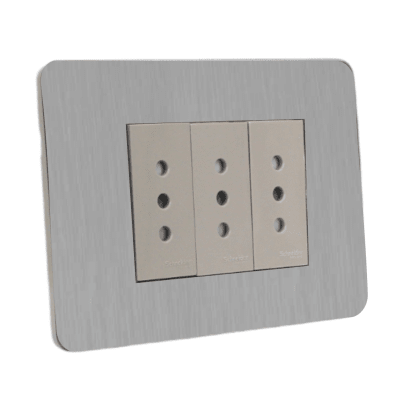 Tomacorriente Triple 10A/250V Orion Corona Bronze Schneider1