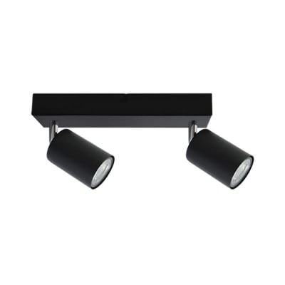 Lámpara tipo barra s/p cilíndrica 2 x GU10 negro VKB1