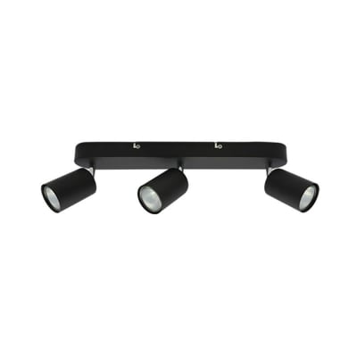 Lámpara tipo barra s/p cilíndrica 3 x GU10 negro VKB