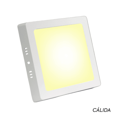 Panel cuadrado sobrepuesto 12W 3000K STANFORD
