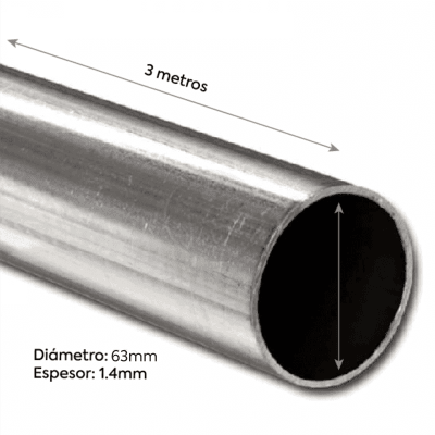 Tuberia Emt 63mm X 3 Mts 1.4mm Certif1