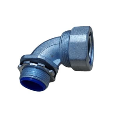 Conector Curvo Para Flexible Metálico 32mm