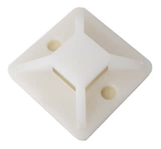 Base Autoadhesiva 25x25 Para Amarras Bolsas De 100 Unidades